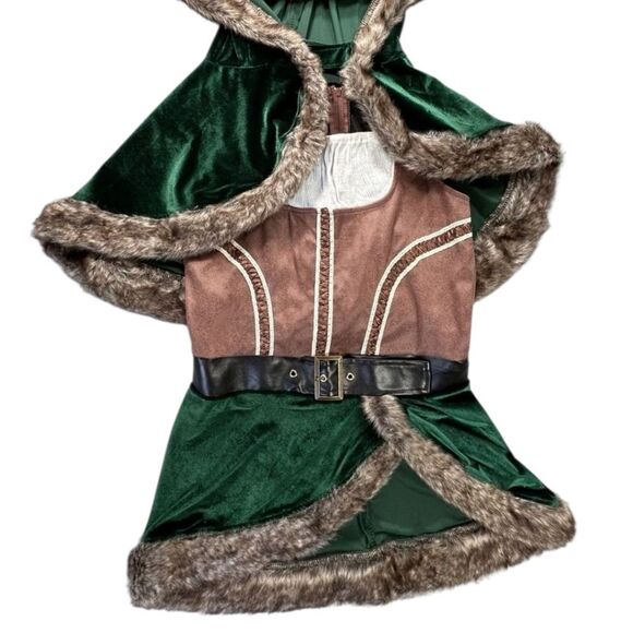 Chasing Fireflies Brown and Green Kids Archer Costume - Picture 1 of 8